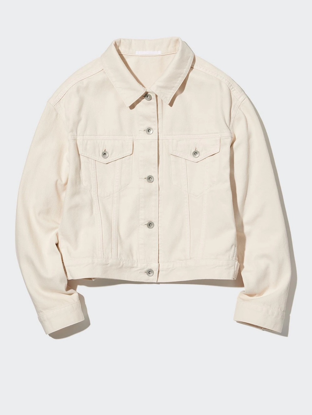 Uniqlo Women’s Denim Short Jacket Cream Color - Size S